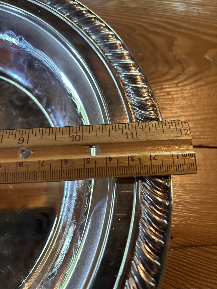 Silver Plated Serving Dishe 11.75” x1.5”