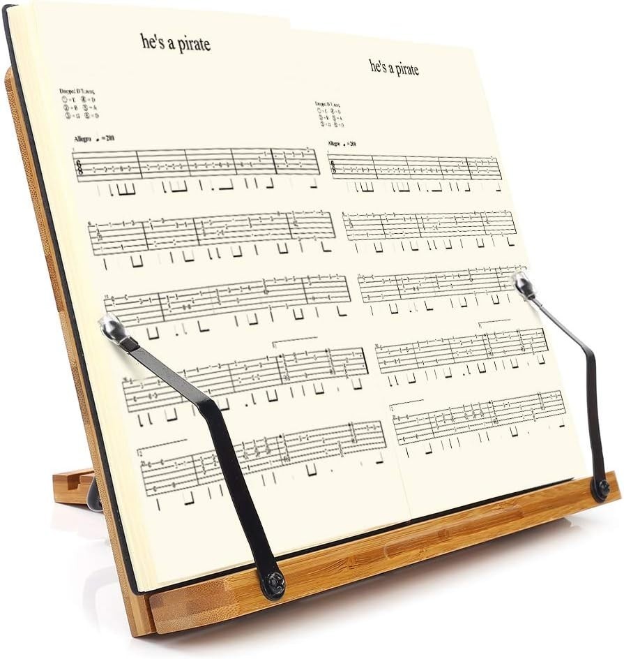Multi-Angle Bamboo Book Stand - Lightweight & Eco-Friendly Reader’s Delight