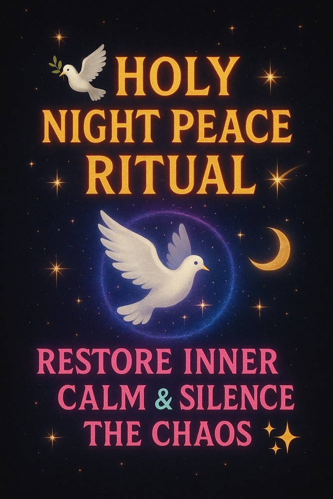 🕊️ Holy Night Peace Ritual – Restore Inner Calm & Silence the Chaos 💫🌙
