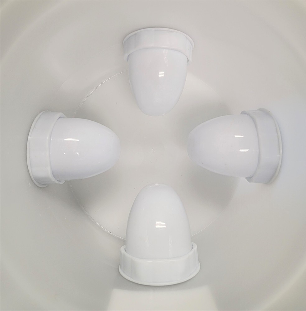 22 POUND CAPACITY AUTOMATIC CHICKEN FEEDER 4 PORT STATIONS AUTO FILL POULTRY