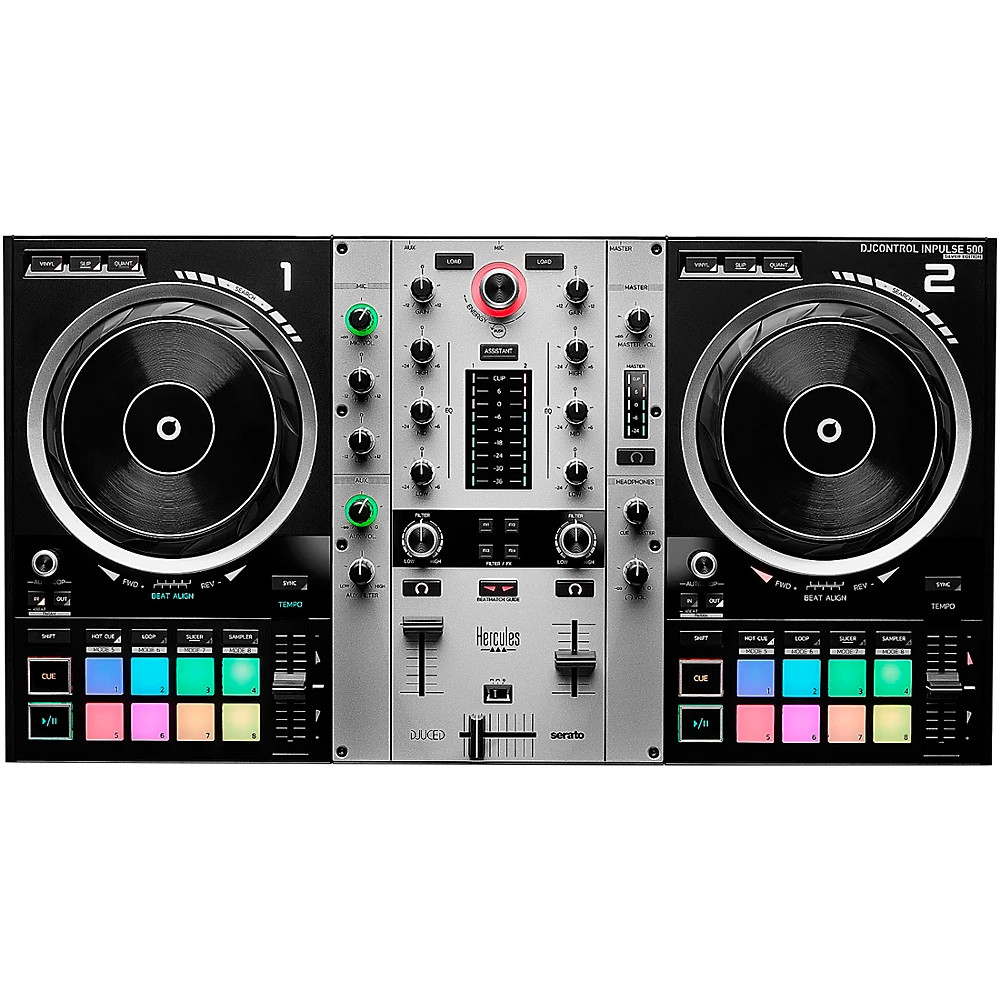 Hercules DJ Control Inpulse 500, Limited-Edition Silver