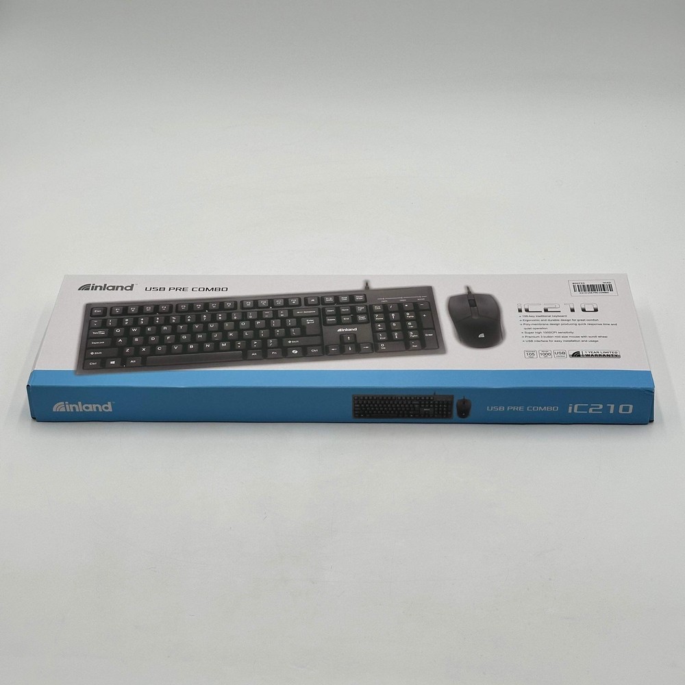 Inland USB Pre Combo IC210 Keyboard - New Open Box