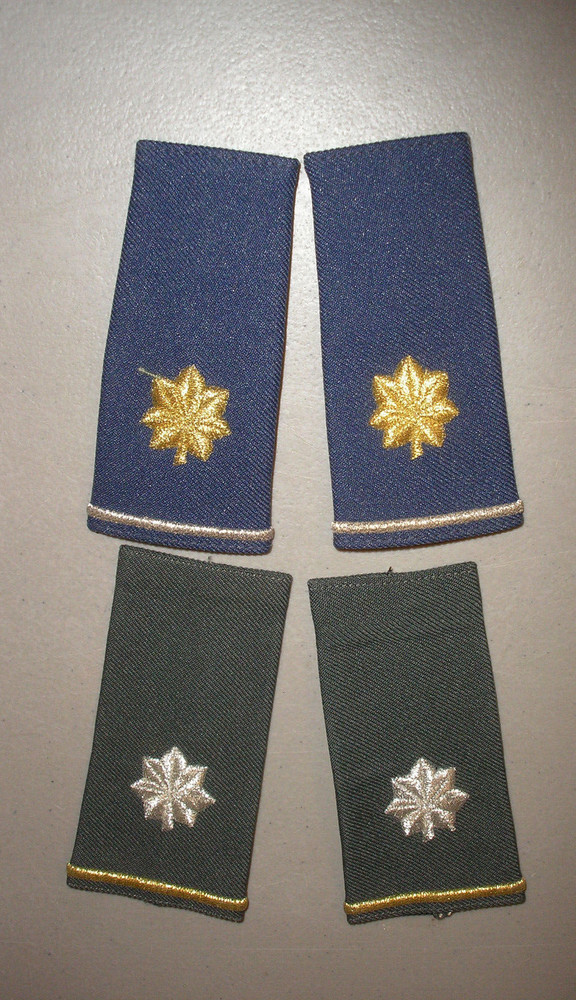 USAF Soft Shoulder Boards - Gold and Silver Oakleaf