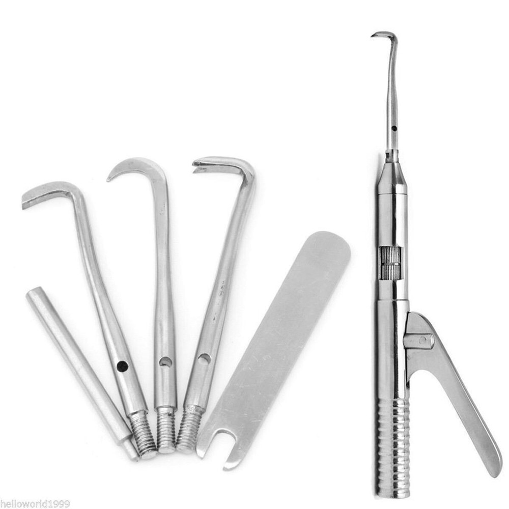 1 Kit Dental Autoclavable Automatic Singlehanded Crown Remover Gun Instruments