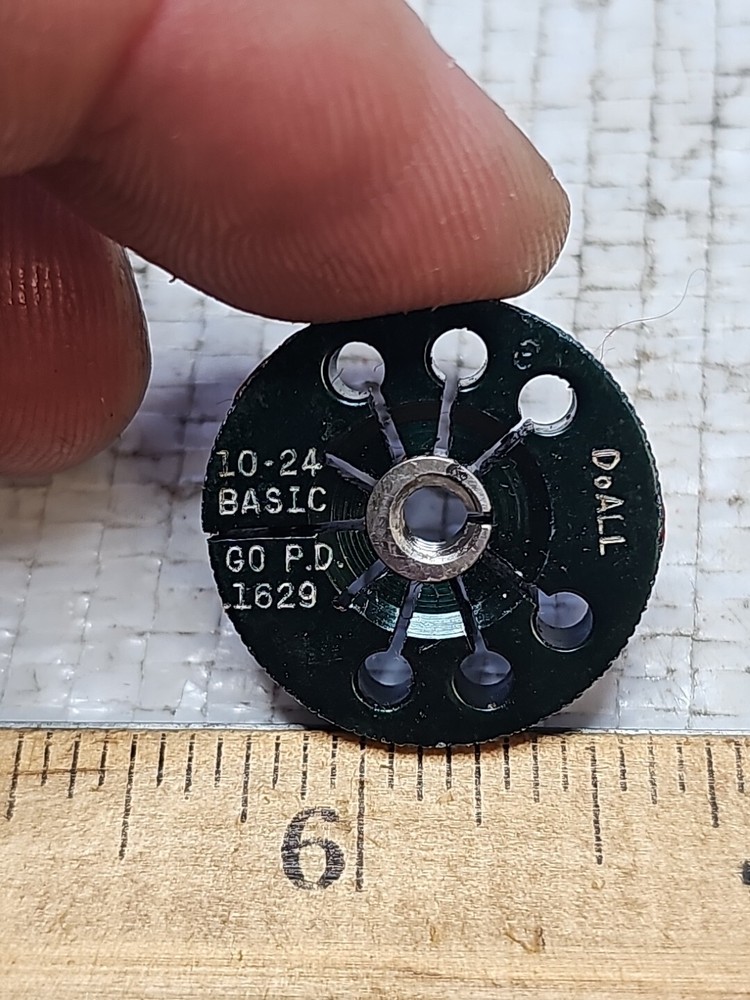 DOALL 10 - 24 BASIC ~ Thread Ring Gage ~GO ONLY GO PD .1629