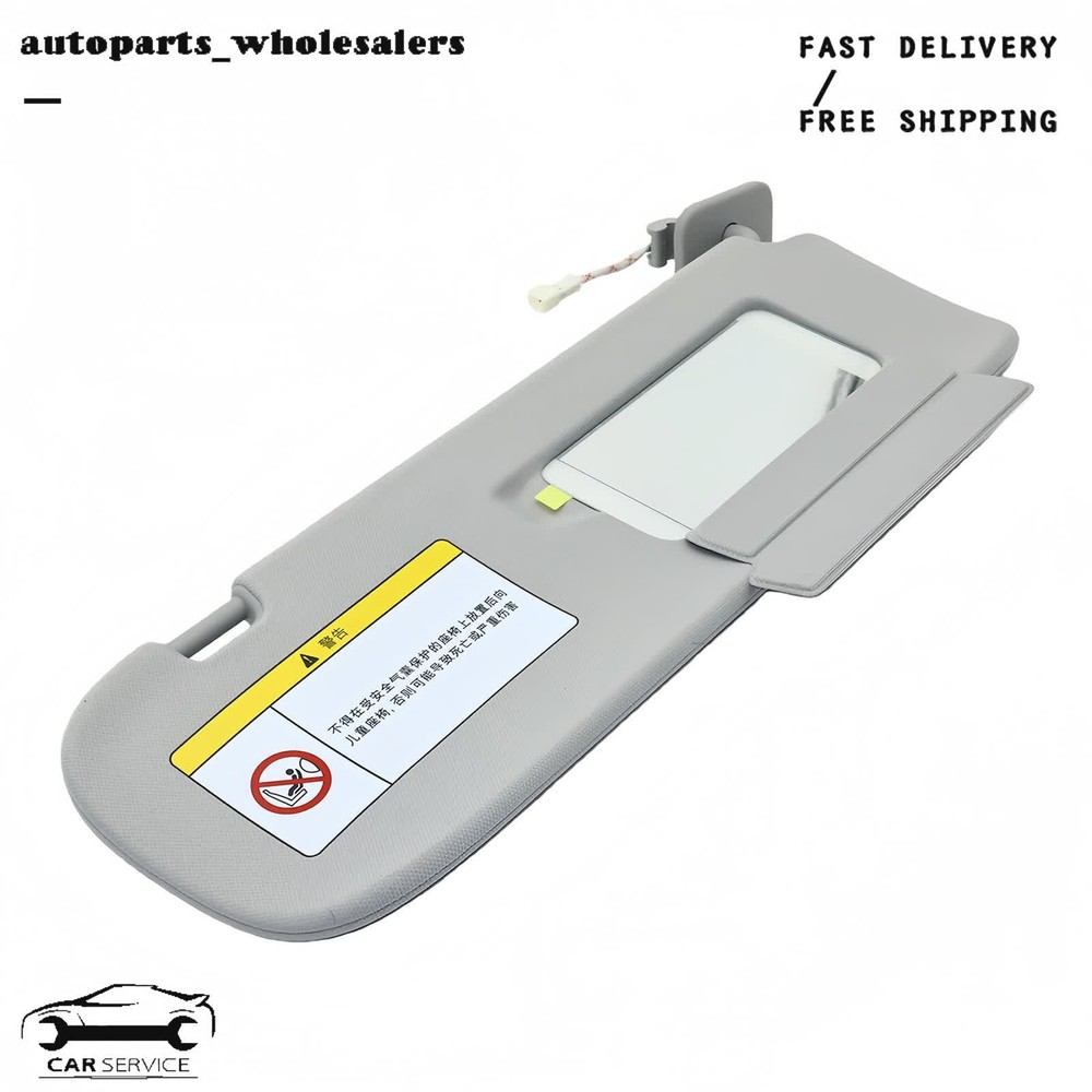 Sun Visor W/ Light & Mirror Passenger Side Right For Tesla Model 3 Model Y 21 22
