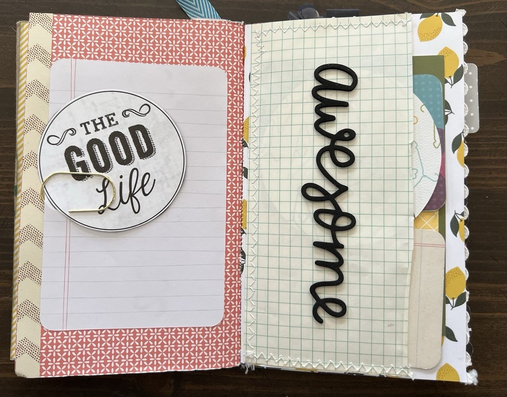 Handmade Starbucks Junk Journal Paper Bag Scrapbook