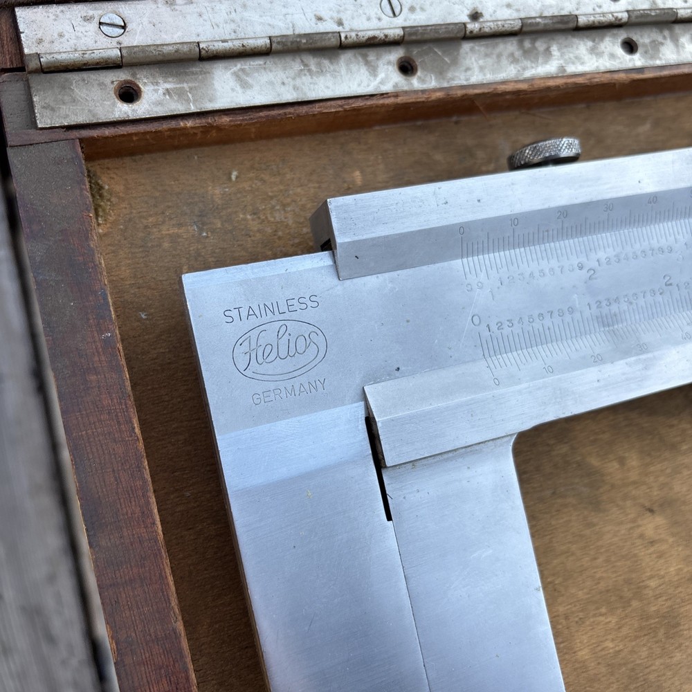 Helios Vernier Caliper 0-40” Range W/Case MADE IN GERMANY
