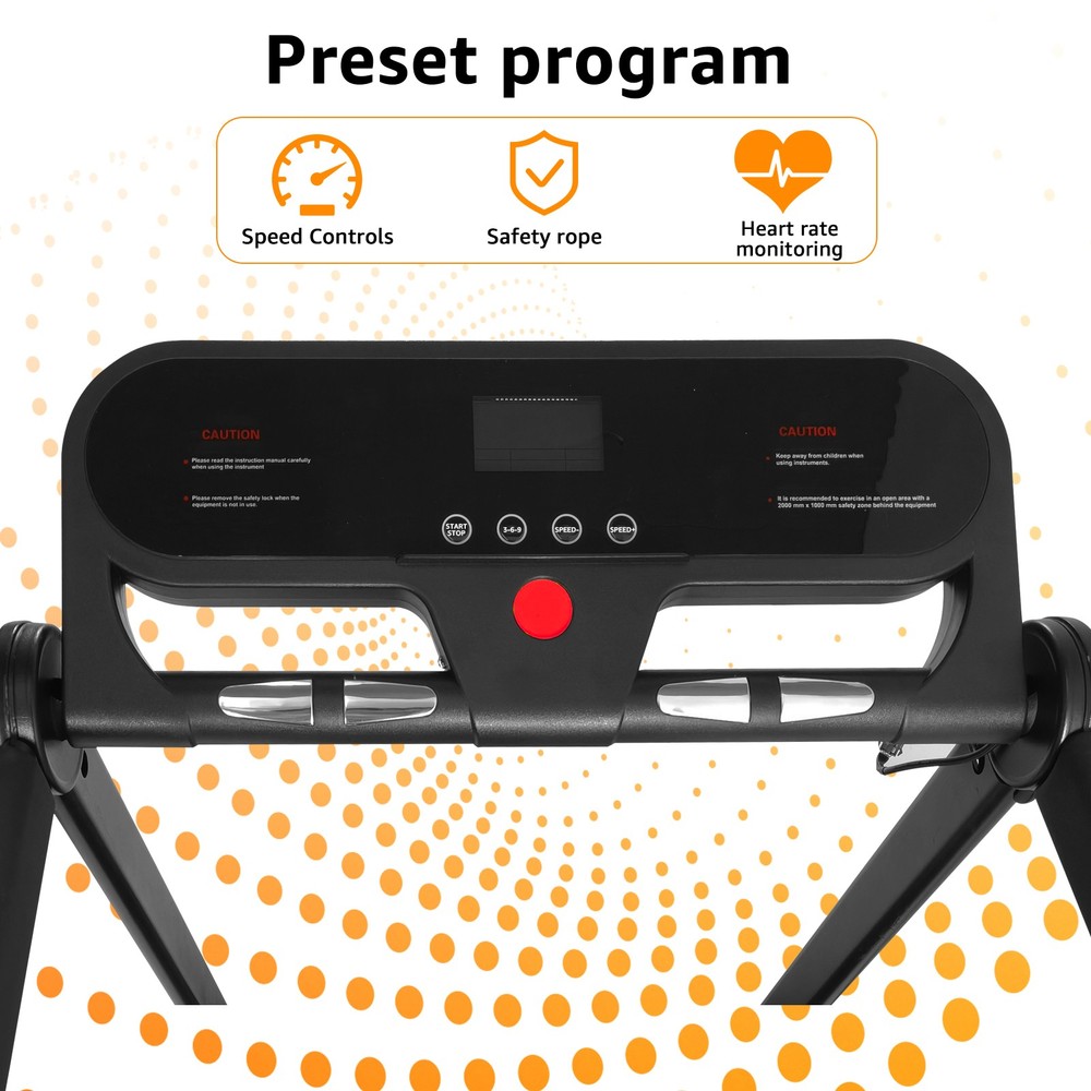 FITSHOW App-compatible 3HP Treadmill - Professional Foldable Design with Silent