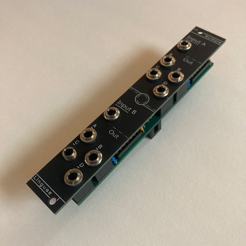 Linguae: Dual Buffered Multiple - 4HP Eurorack Module V1.2 | DIY or Assembled