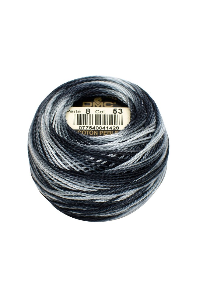 DMC Pearl Cotton Ball 8 87yd Grey Standard Functional Thread Spool Floss