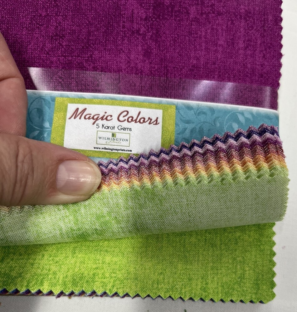Magic Colors ~ 42 5" Squares ~ Wilmington Prints ~ Bright Rainbow Cham Pack