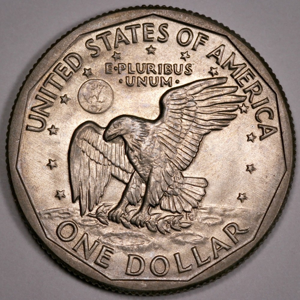 $1 1981 D SBA, lightly toned, Uncirculated UNC (E124)