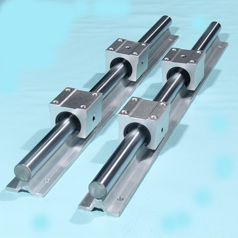 Linear Rail 1500mm Linear Guide with 2pcs Linear Slide Rail and 4pcs Carriage Be