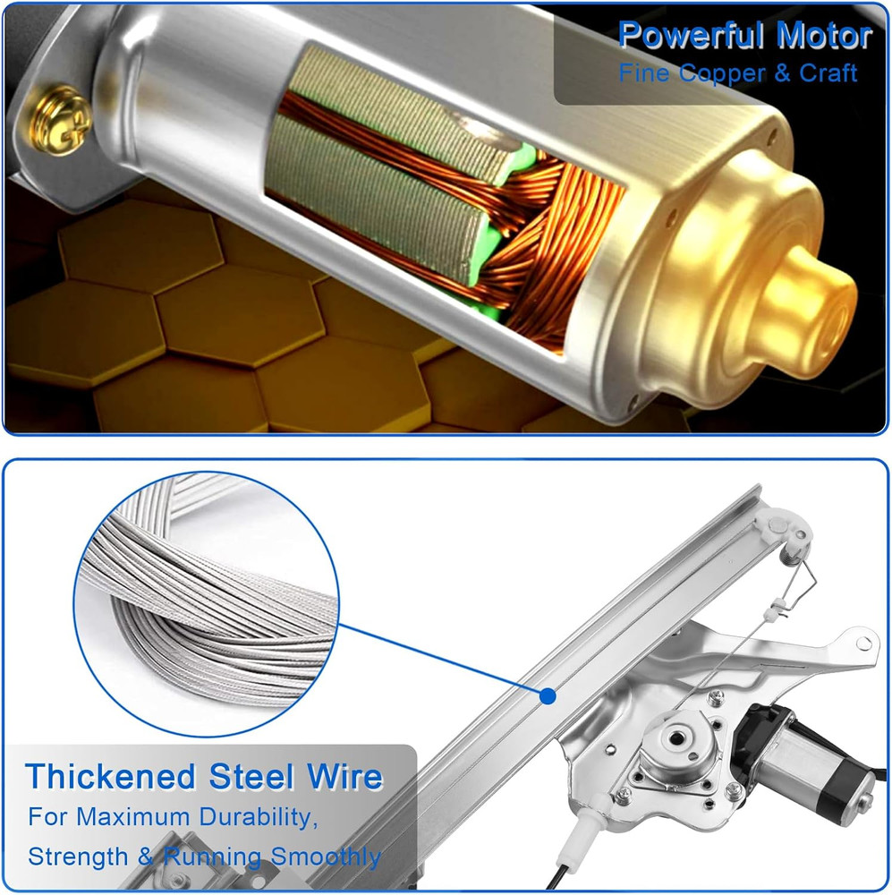 2000-2005 Buick LeSabre Front Left Driver Side Window Regulator–Compatible