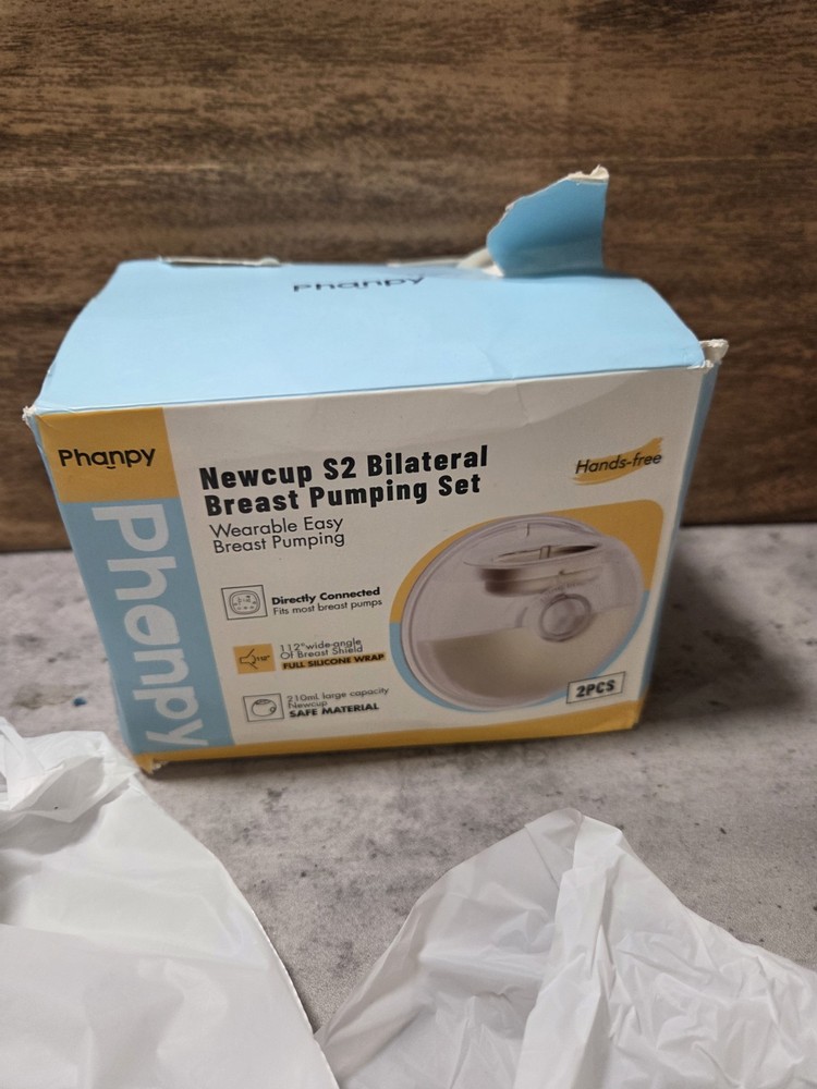 Phanpy Newcup S2 Bilateral Breast Pumping Cups Silicone *DAMAGED BOX*