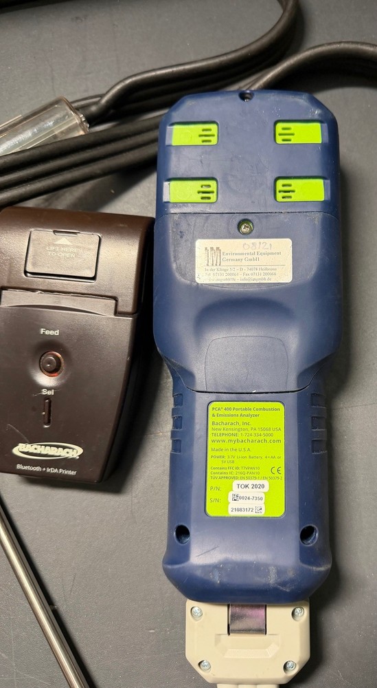 Bacharach PCA 400 - Emission & Exhaust Gas Analyzer