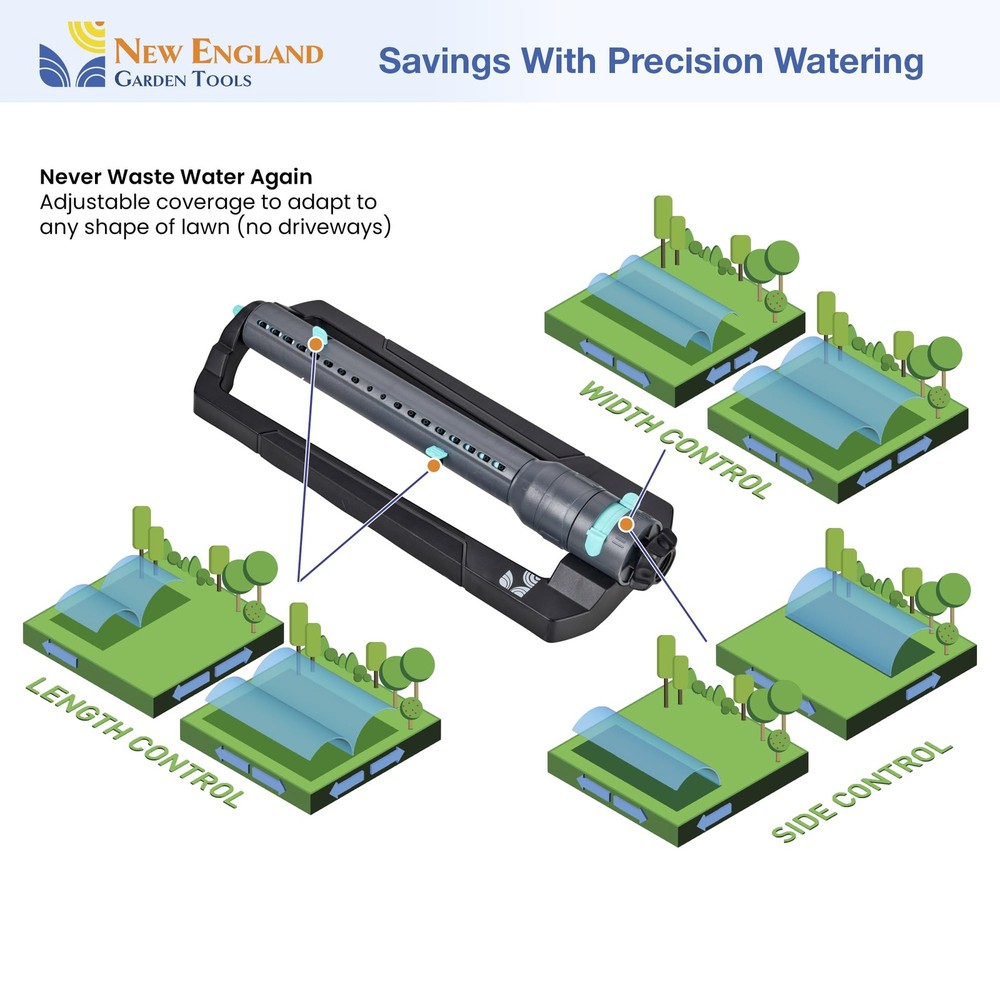 Turbo Oscillating Sprinkler 100003, Adjustable One pattern only