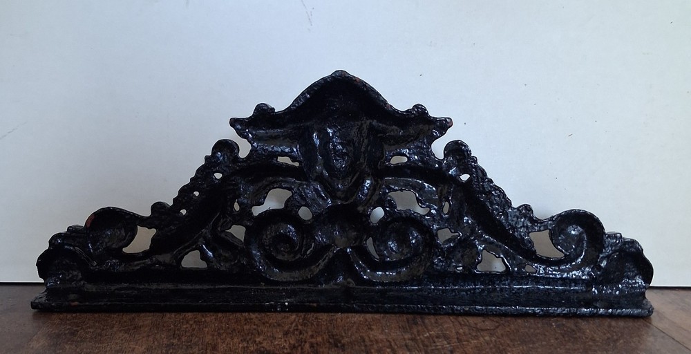 Victorian Cast Iron Pediment Header