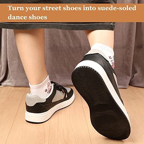 4 Pieces Black Suede Sheets Self Adhesive Suede Sticky Backing Sole Protector