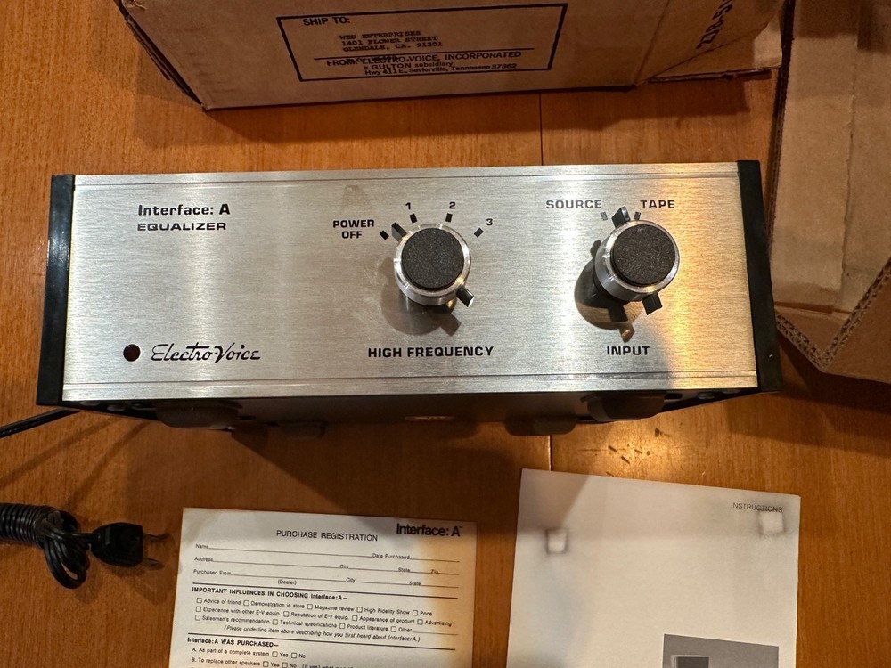 Vintage Electro-Voice Interface A Equalizer