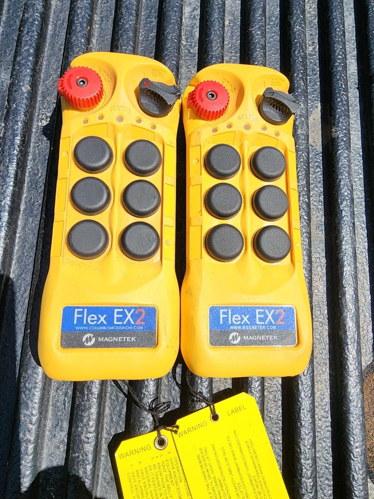 TWO (2) MAGNETEK FLEX 6EX2 REMOTE SPARE TRANSMITTERS - NEW, NO BOX, PLEASE READ