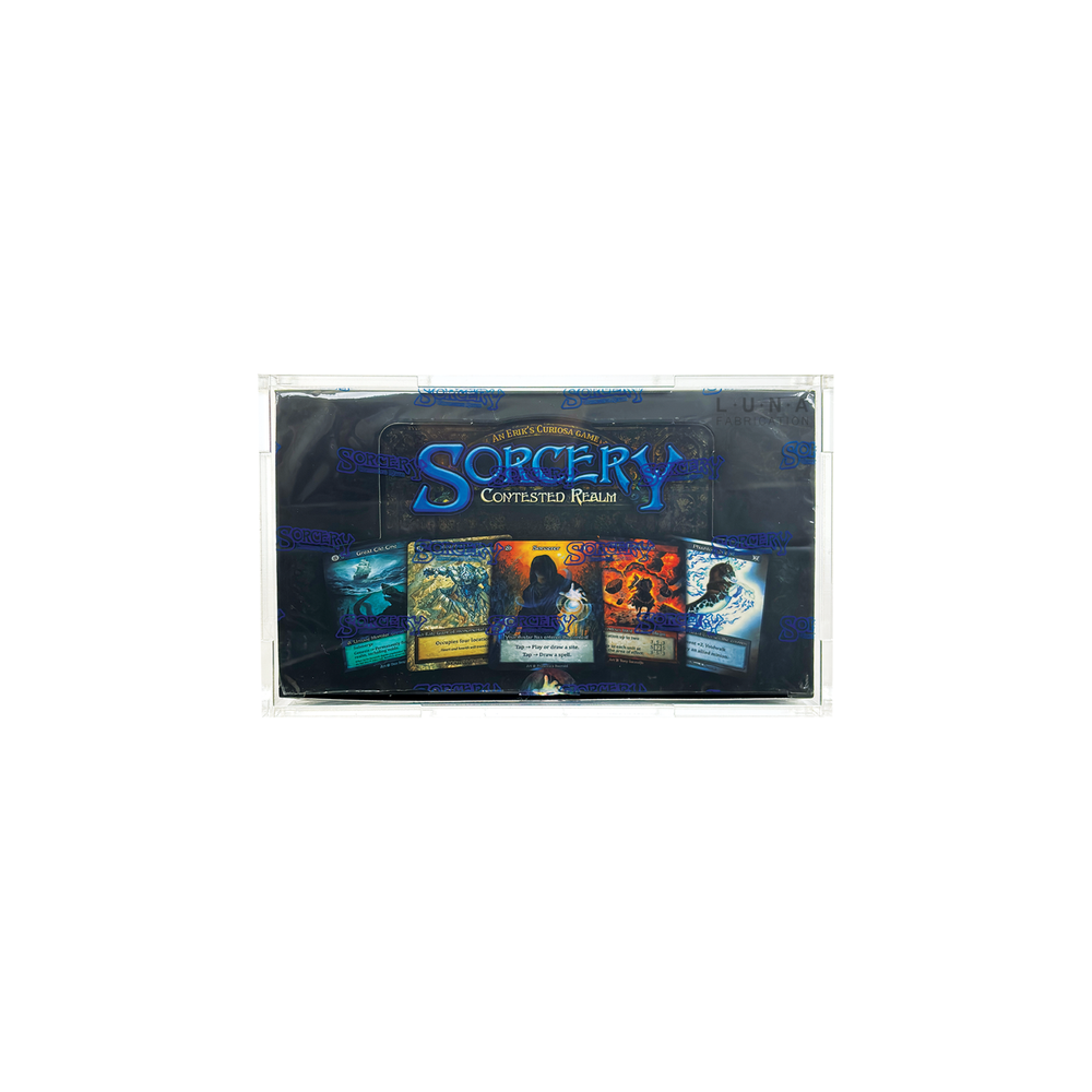 Acrylic display case for Sorcery Contested Realms Booster Box