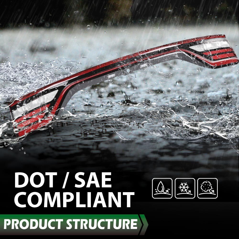 For 2014-22 Dodge Durango LED Tail Light Lamp Liftgate W/Camera Hole 68453659AA