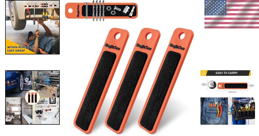 Double-Sided Slim Magnetic Tool Grip Mat for Organization and Storage-Keep Tools