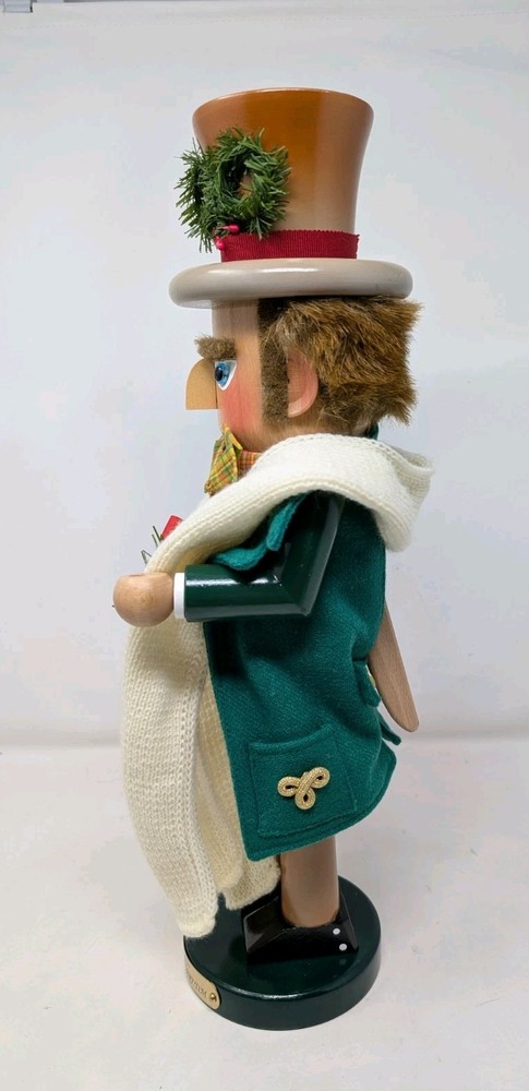 Steinbach German Nutcracker BOB CRATCHIT & TINY TIM 17.5" (Tiny Tim Missing)