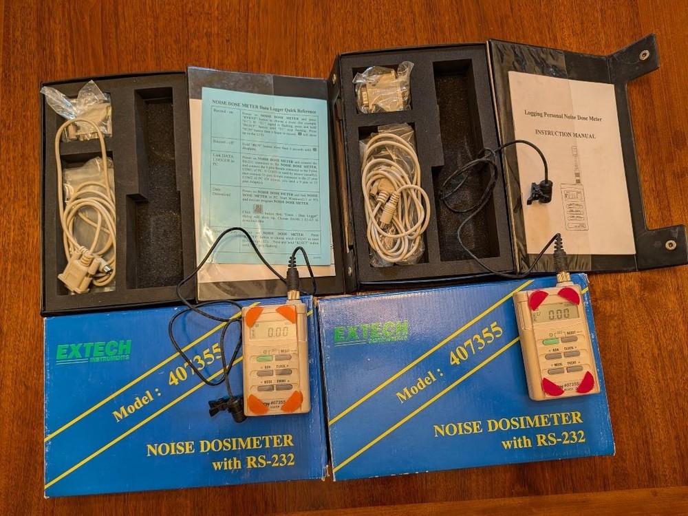 2 - Extech 407355 Datalogger Digital Noise Dosimeter with PC Output & Software