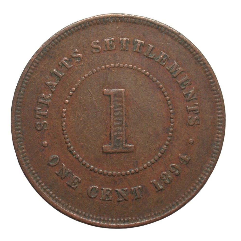 Straits Settlements 1894 One Cent