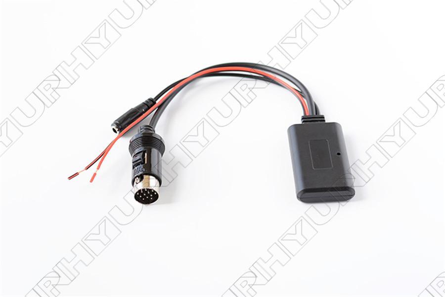 Car Bluetooth AUX Cable Adapter Wireless Handfree Microphone For 13Pin CD Stereo