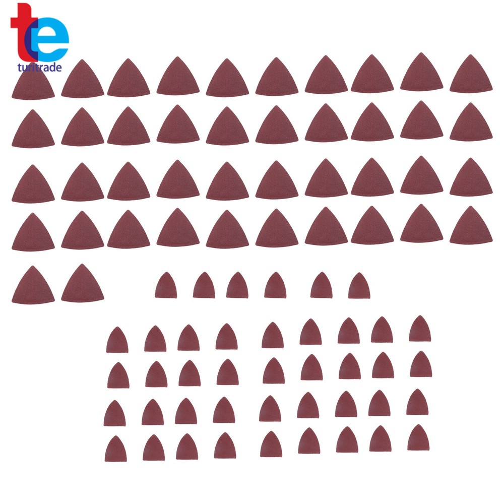 124 PCS Titanium Oscillating Blades Set Multi-Tool Blades with Sandpaper