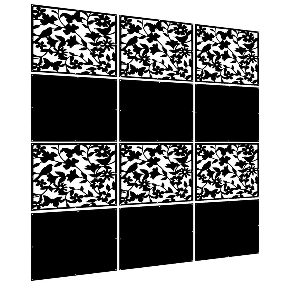 12PCS Hanging Room Divider PVC Panel Butterfly Wall Partition Set