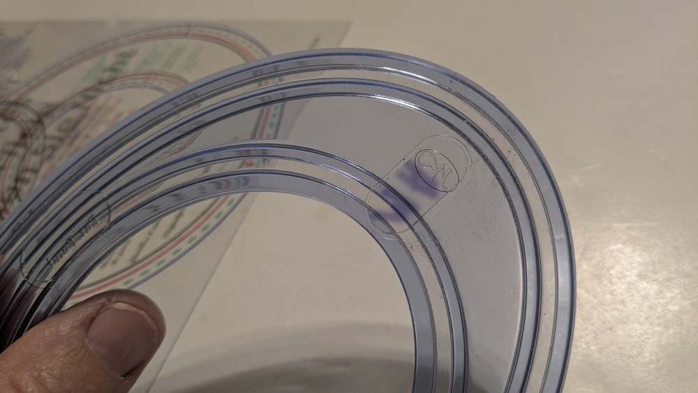 Creative Memories (aka:CM) Cutting System Oval Pattern Template Set Scrapbooking