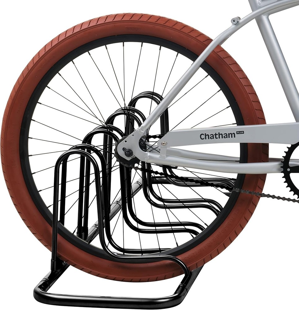 Universal Bike Storage Rack for 4 Bicycles - Adjustable and Space Efficient