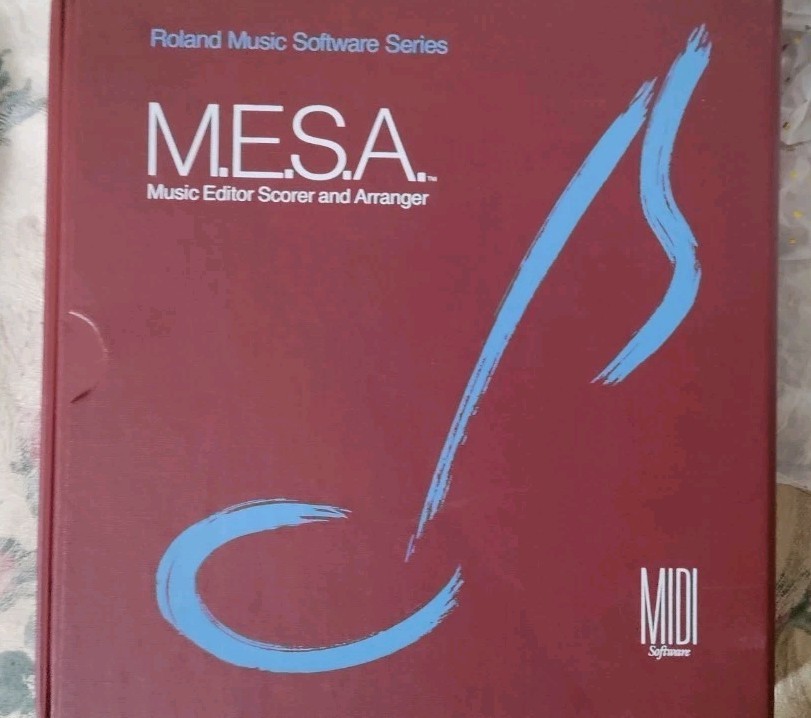 Roland Software M.E.S.A. MESA Music Editor for DOS (NO KEY, READ DESCRIPTION)