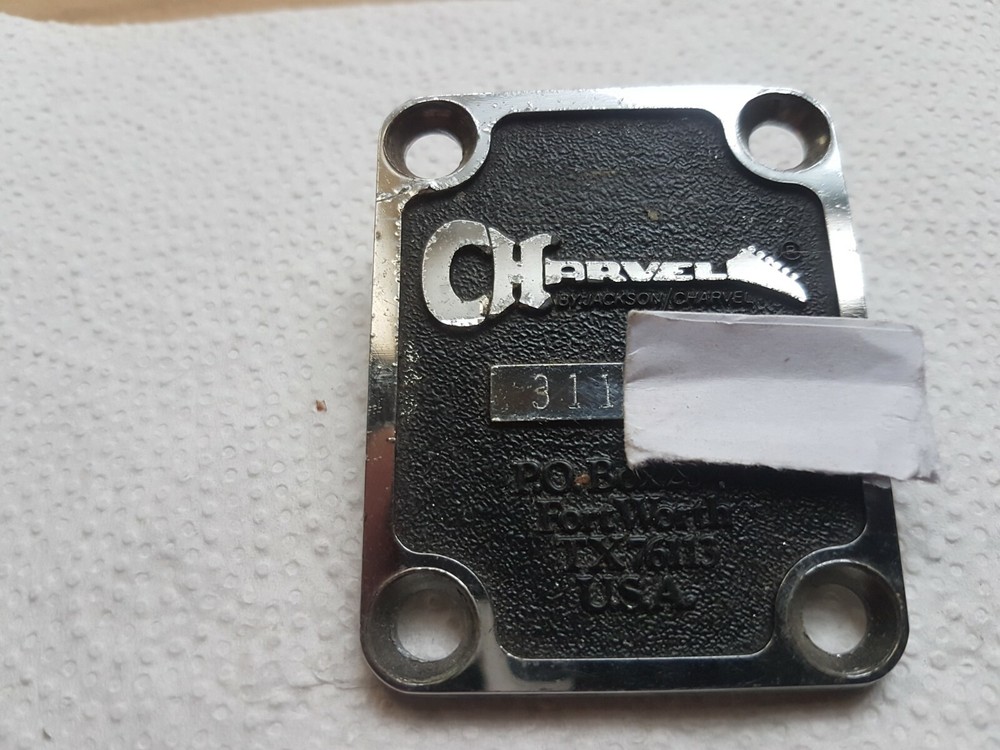 80's CHARVEL NECK PLATE