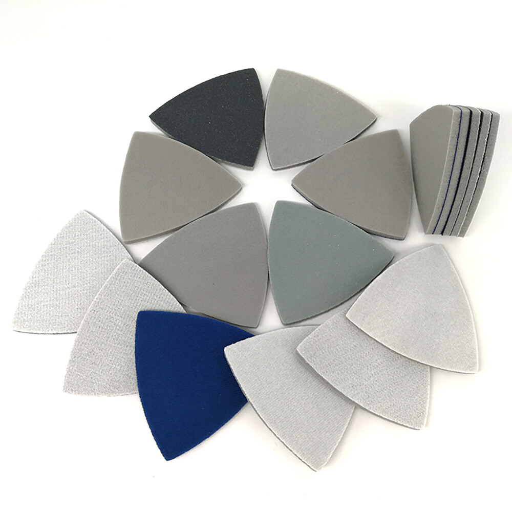 300-3000Grit 90mm Mouse Sanding Sheets Triangular Sponge Sander Pad Wet Dry Sand
