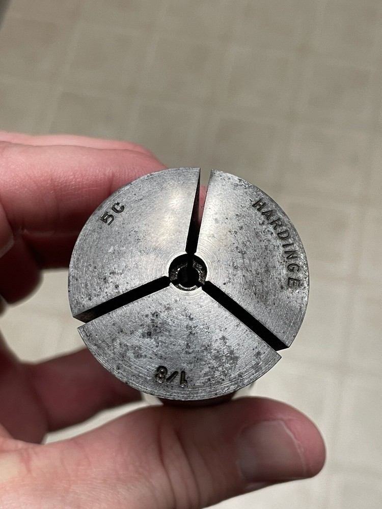 HARDINGE 5C .220” X .100” Deep Step Collet Round 1/8" Lathe Tool Tooling Chuck