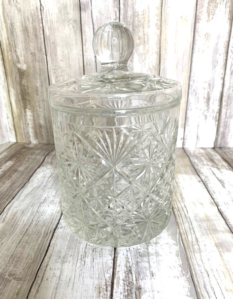 Heavy Crystal-Clear Jar with Lid