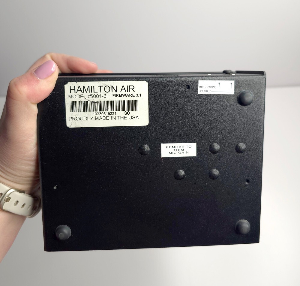 Hamilton Air Model 5001-1 Audio Console Microphone W/Speaker UNTESTED