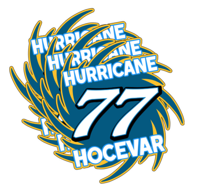 Carson Hocevar "Hurricane Hocevar" HQ 3 PC Sticker Set