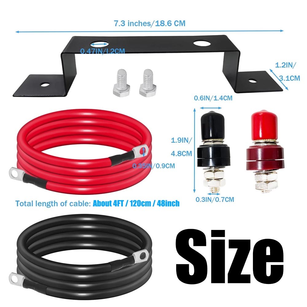 Remote Battery Terminal Relocation Kit Battery Jump Post