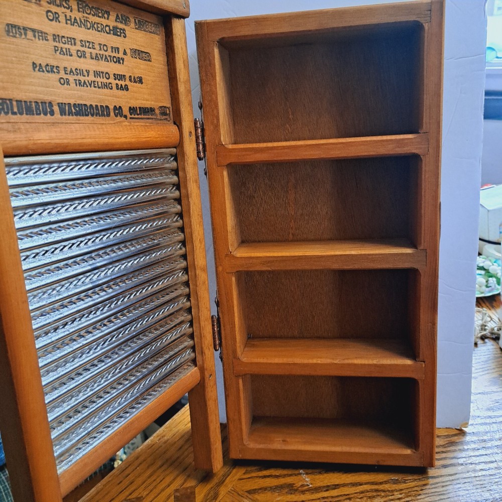 Washboard Wood Wall Cabinet 18'' x 8.5''