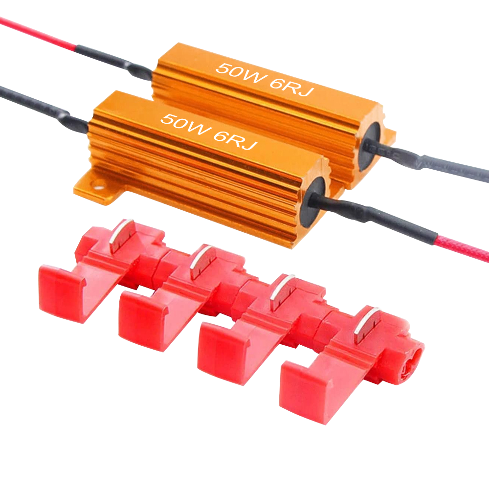 4PCS 50W 6RJ LED Load Resistor Decoder Fix Error Code Hyper Flash Turn Signal
