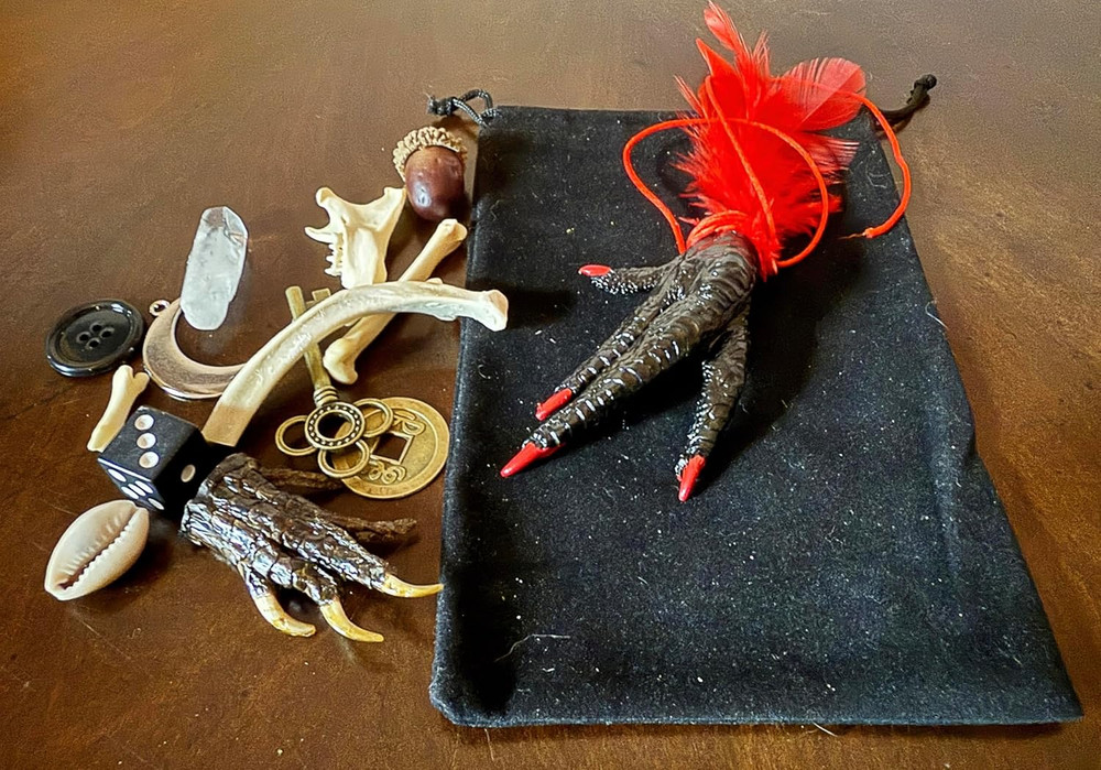 Bone Throwing Divination Kit – Bone Kit – Osteomancy- Divination – Voodoo – Hood