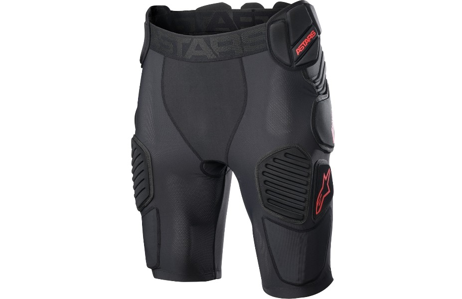 Alpinestars Bionic Pro Protection Shorts (Small, Black/Red)