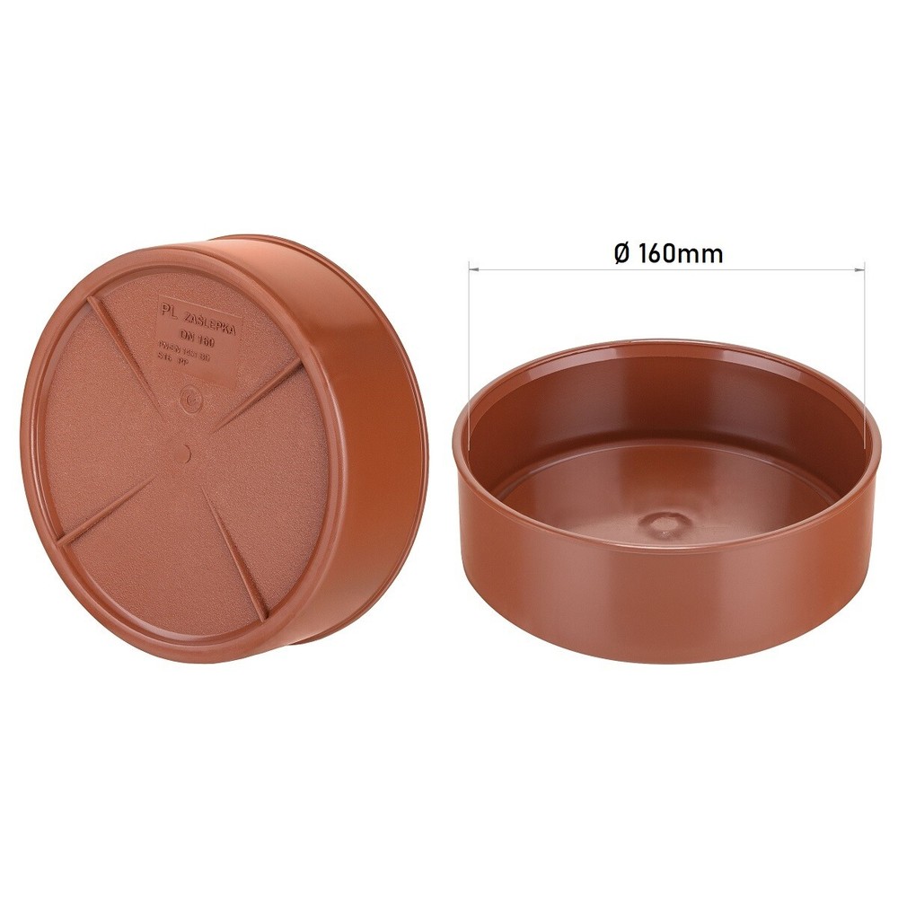 End Cap 160mm Underground Drainage Pipe Sewerage Pipe Cap Blanking Plug Stop End